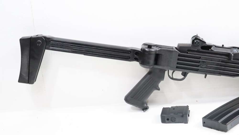 RUGER PRE-BAN MINI-14 SEMI-AUTO .223 REM W/ RAM LINE FOLDING STOCK 2 MAGS-img-1