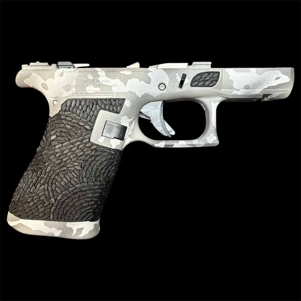 NEW Glock 43X G43X 48 43 Complete Lower MOS OEM Stippled Frame Gray Camo-img-1