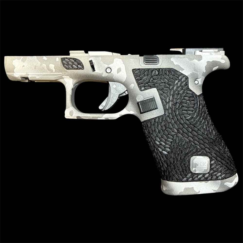 NEW Glock 43X G43X 48 43 Complete Lower MOS OEM Stippled Frame Gray Camo-img-0