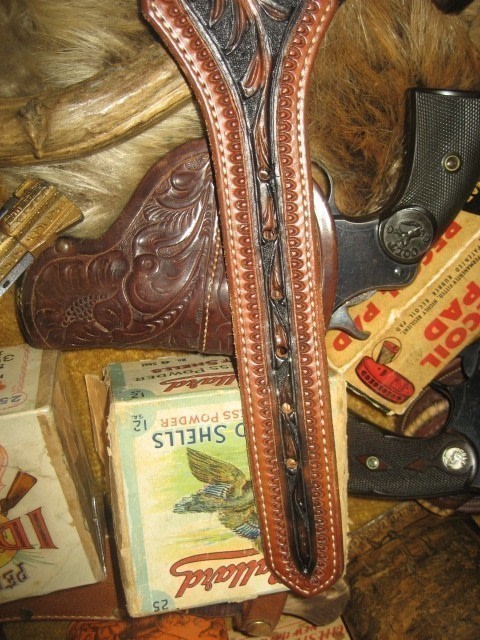 VINTAGE EL PASO SADDLERY BELT 12 GA. LOOP'S !-img-3