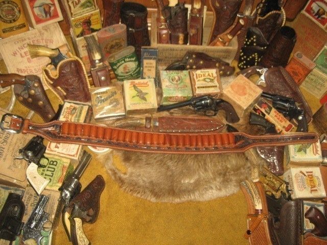 VINTAGE EL PASO SADDLERY BELT 12 GA. LOOP'S !-img-0