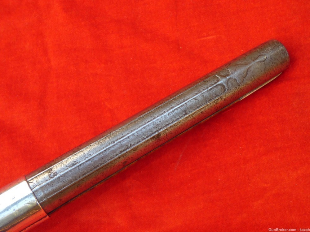 FINEST ANTIQUE PERSIAN FLINTLOCK PISTOL DAMASCUS BARREL Middle Eastern -img-13