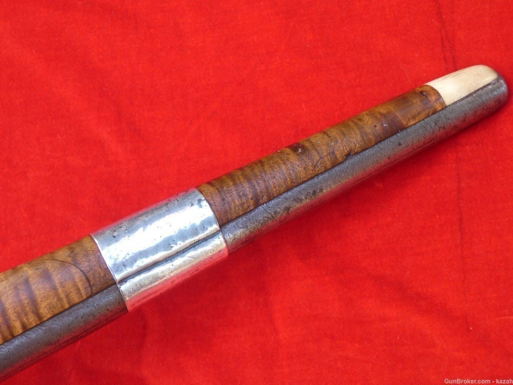 FINEST ANTIQUE PERSIAN FLINTLOCK PISTOL DAMASCUS BARREL Middle Eastern -img-34