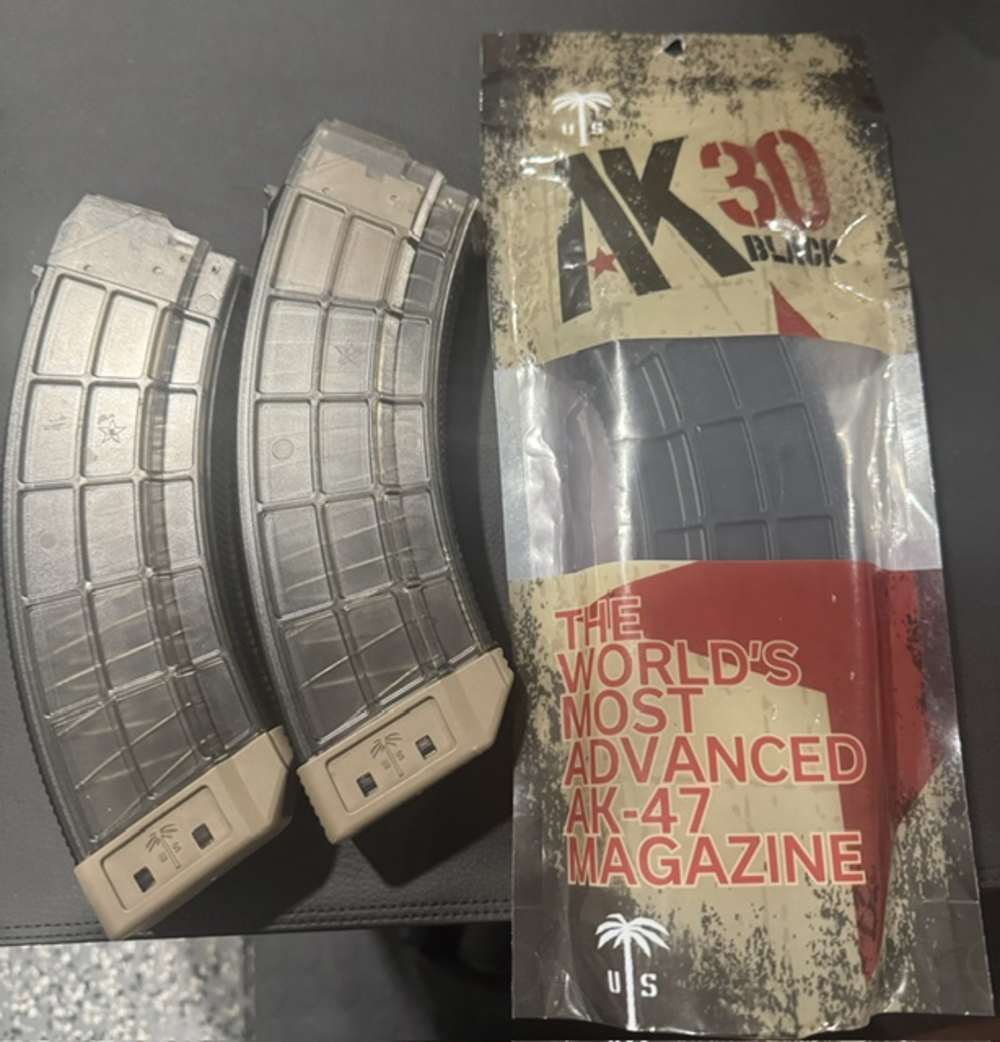 Three (3) AK-47 Magazines - 7.62x39-img-0