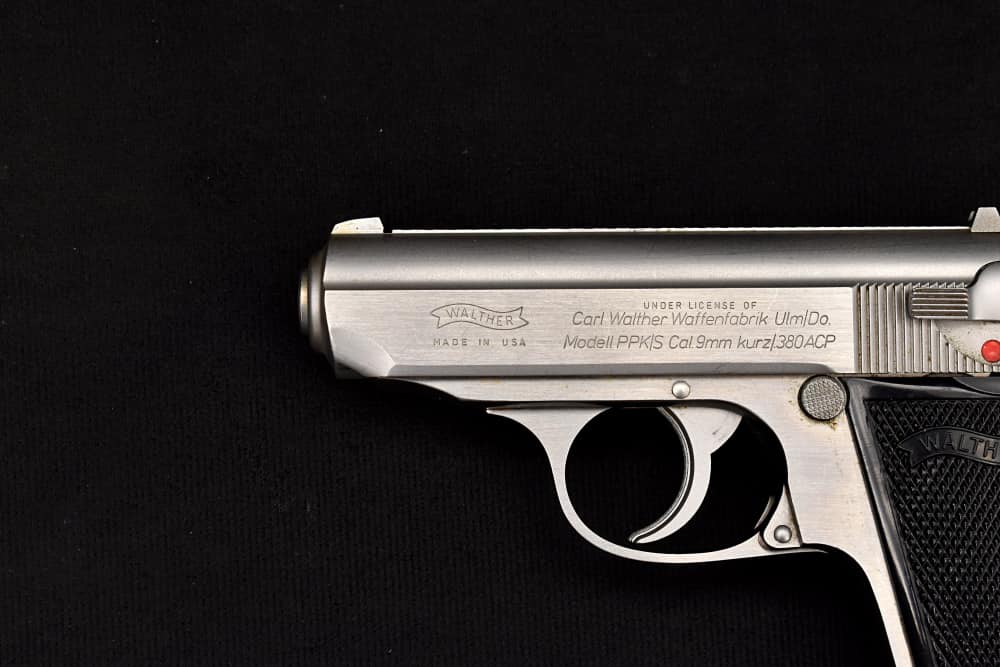1993 Walther PPK/S Stainless .380 ACP 3.3" BBL Complete Package Test Target-img-3