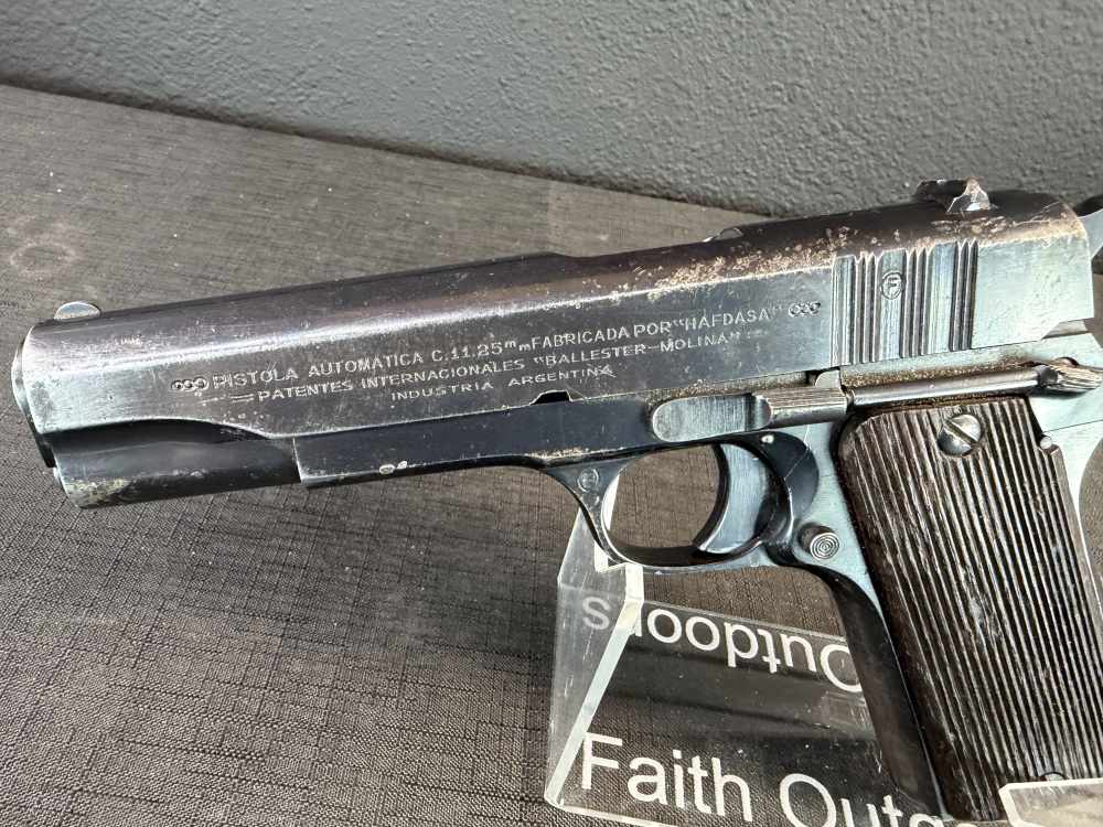 HAFDASA Ballester-Molina .45 ACP Ejército Argentino Matching Numbers C&R OK-img-9