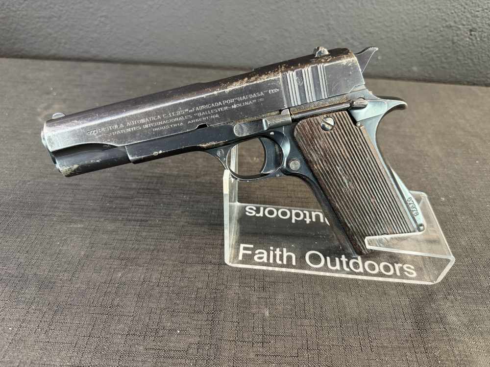HAFDASA Ballester-Molina .45 ACP Ejército Argentino Matching Numbers C&R OK-img-7