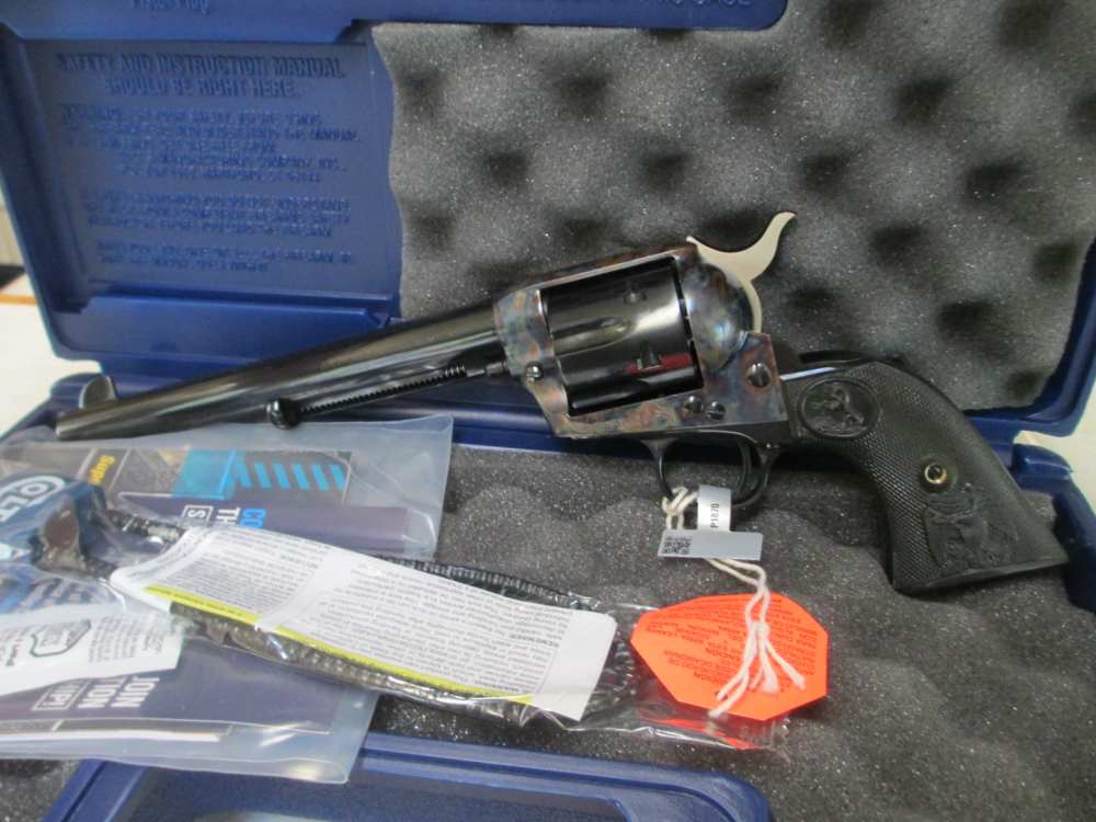 COLT SAA P1870 7.5 INCH BARREL 45LC BLUE AND CASE COLORED-img-3