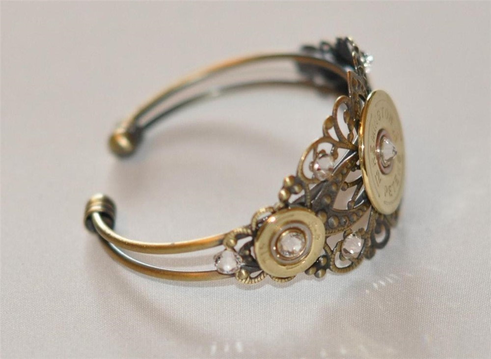 Vintage Remington Peters 12 Gauge & 410 Gauge Shotgun Shell Cuff Bracelet-img-1