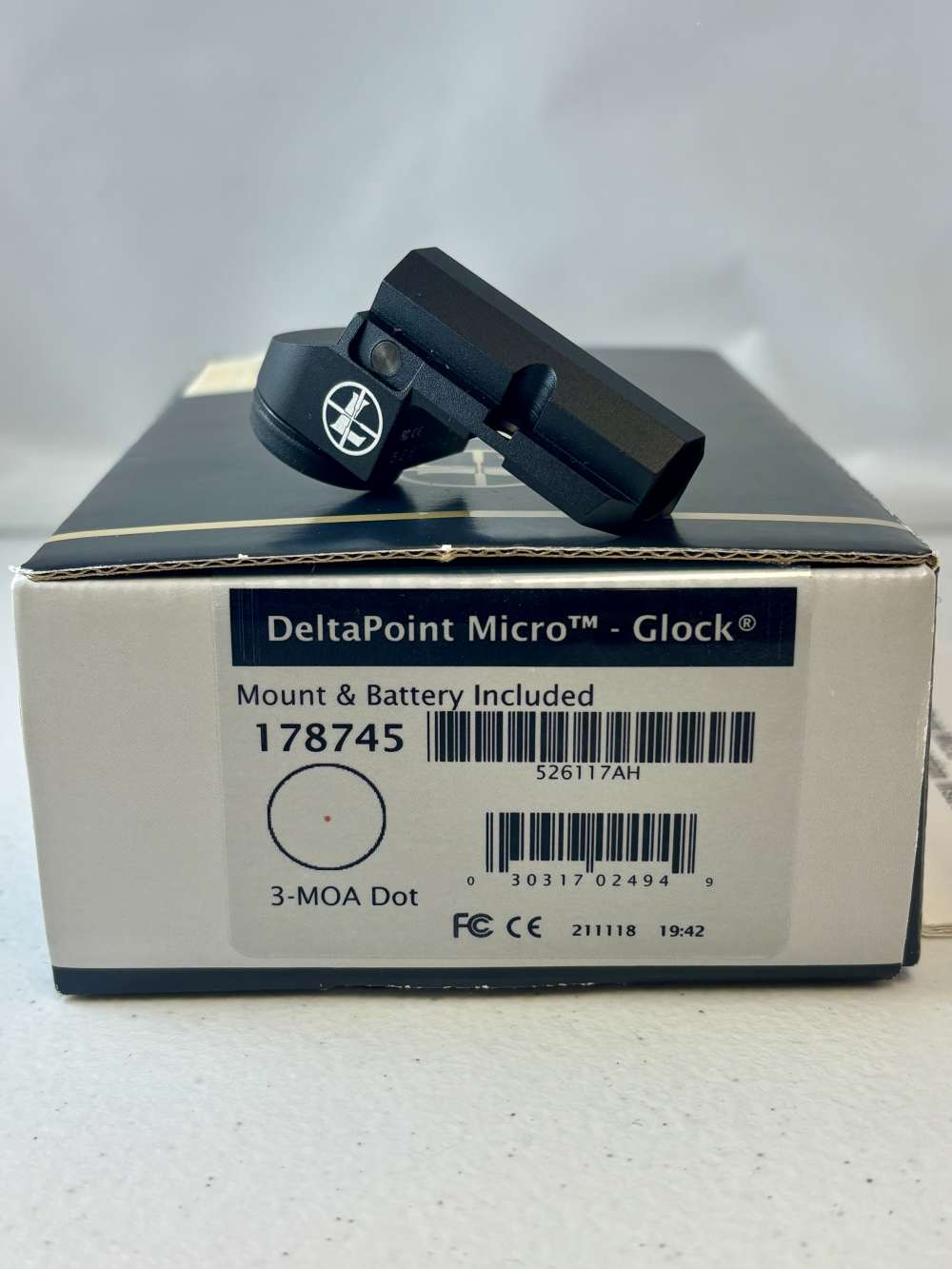 Leupold DeltaPoint Micro Red Dot 1x9mm 3 MOA for Glock-img-1