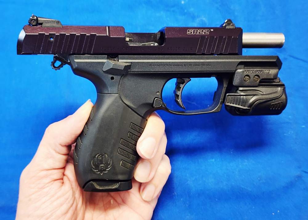 RUGER SR22P .22LR 3.5" W/ CRIMSON TRACE LIGHT - EXCELLENT-img-5