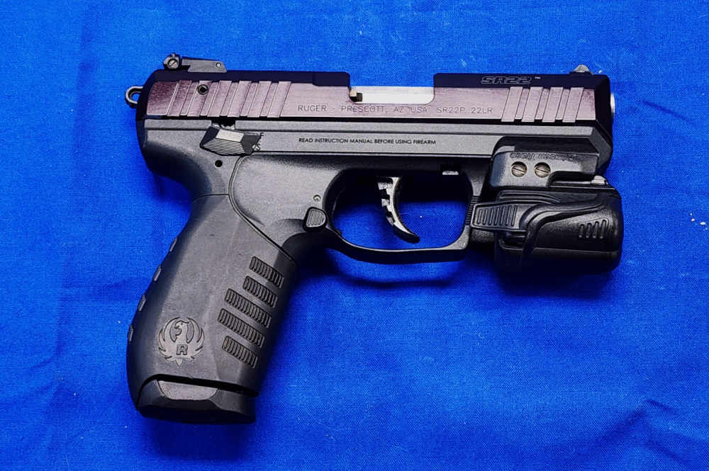 RUGER SR22P .22LR 3.5" W/ CRIMSON TRACE LIGHT - EXCELLENT-img-0