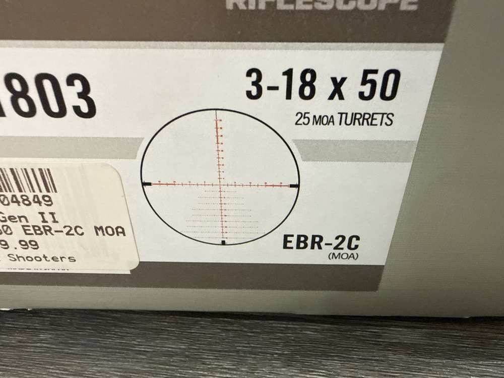 Excellent Lightly Used Vortex Razor HD Gen ii 3-18 x 50 RZR-31803 EBR-2C-img-3