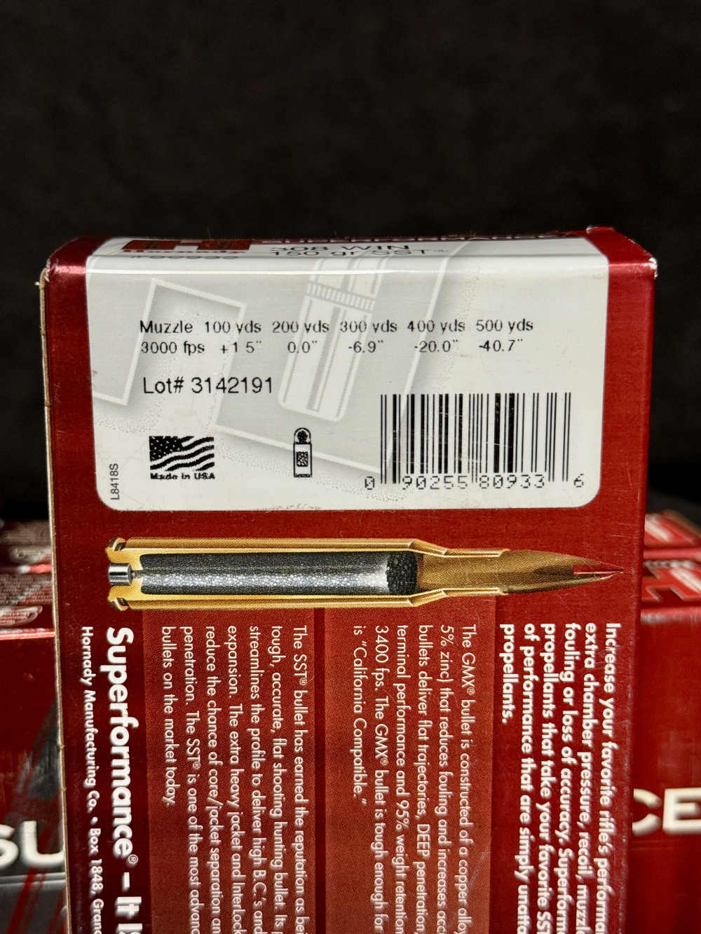 4 Boxes 80 Rounds Hornady Superformance 308 Win 150gr SST-img-3
