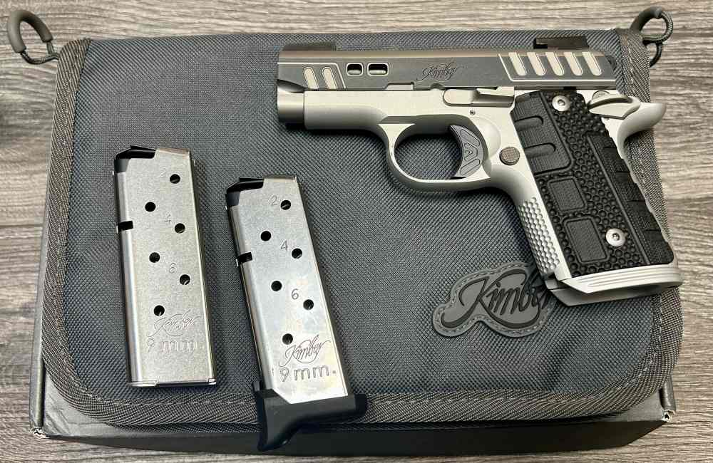 Kimber Micro 9 Rapide Black Ice 9mm W/ Magazines and Factory Box-img-0