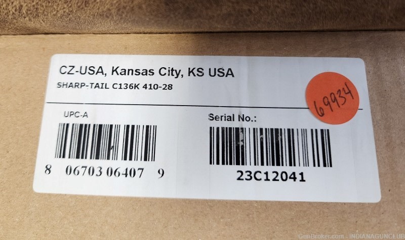 NIB CZ SHARP-TAIL 410GA 28" CASE-img-13