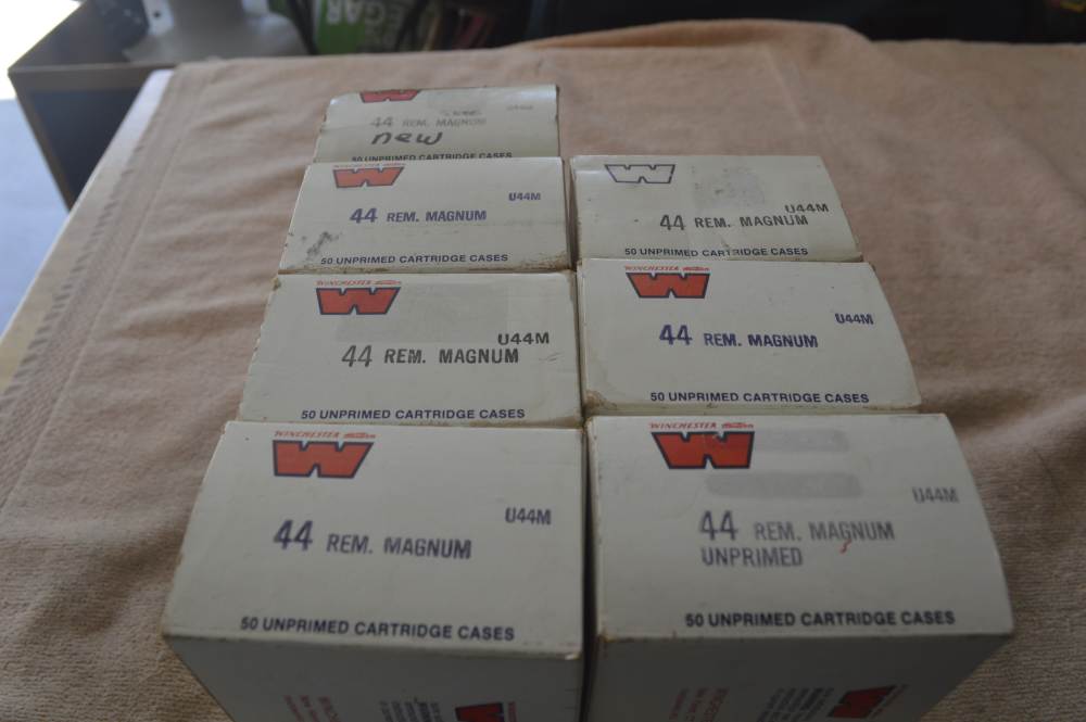 Brass, 44 Mag Win. New in Boxes un-fired -img-0