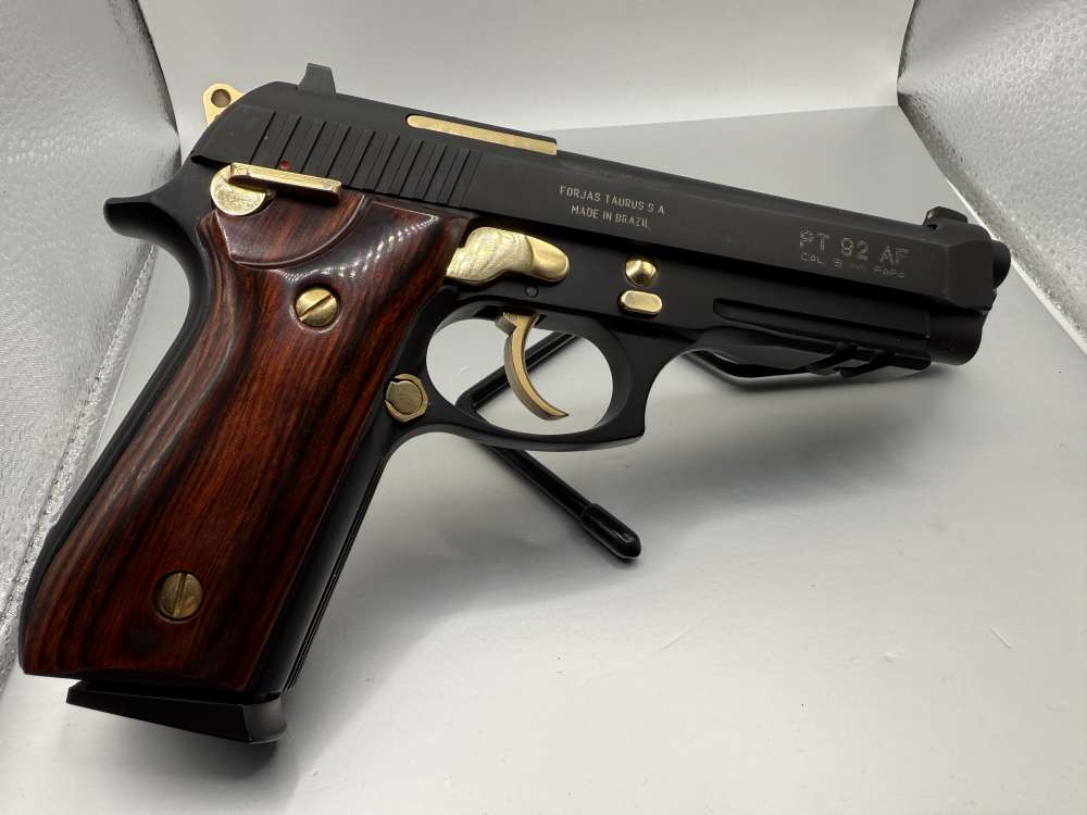 Taurus PT 92 AF 9mm Matte black with gold Accents-img-0