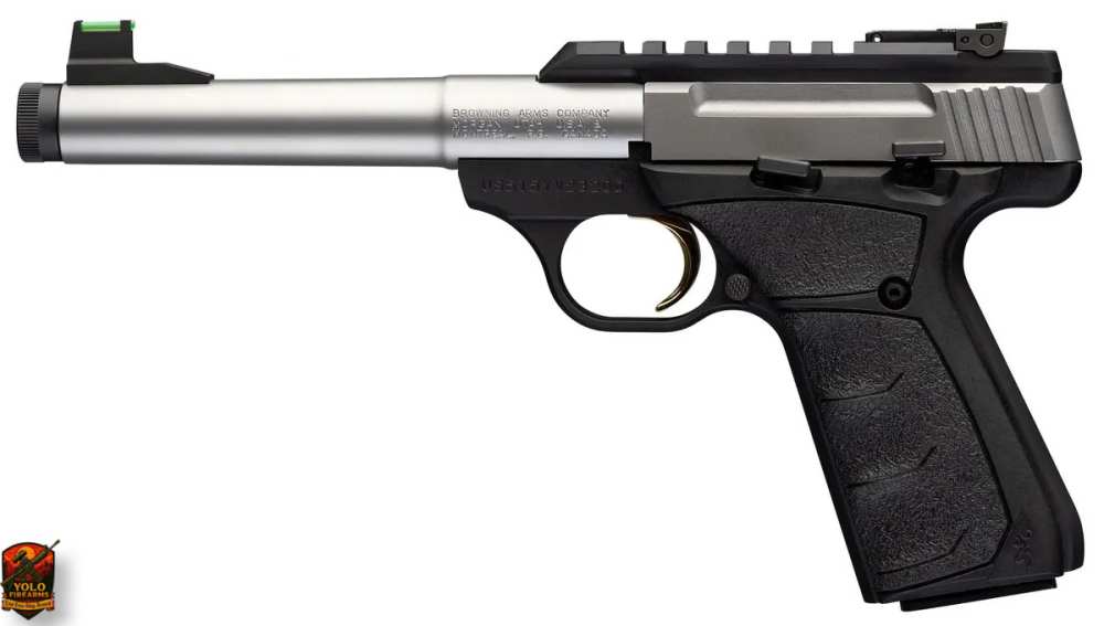 Browning Buck Mark Plus Camper SS UFX .22LR 5.9" Threaded, Suppressor Ready-img-1