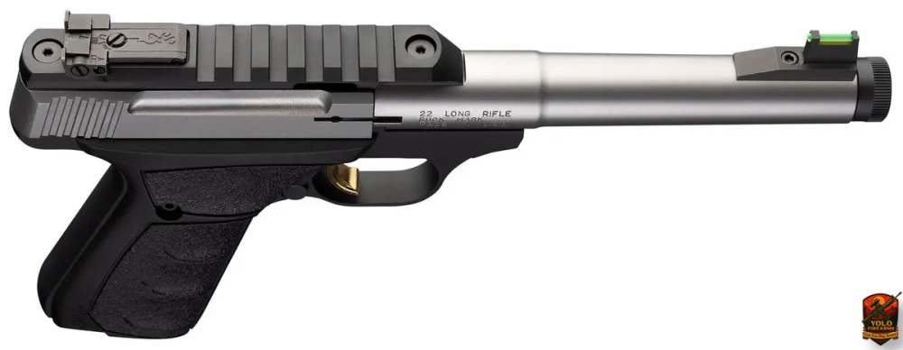 Browning Buck Mark Plus Camper SS UFX .22LR 5.9" Threaded, Suppressor Ready-img-2
