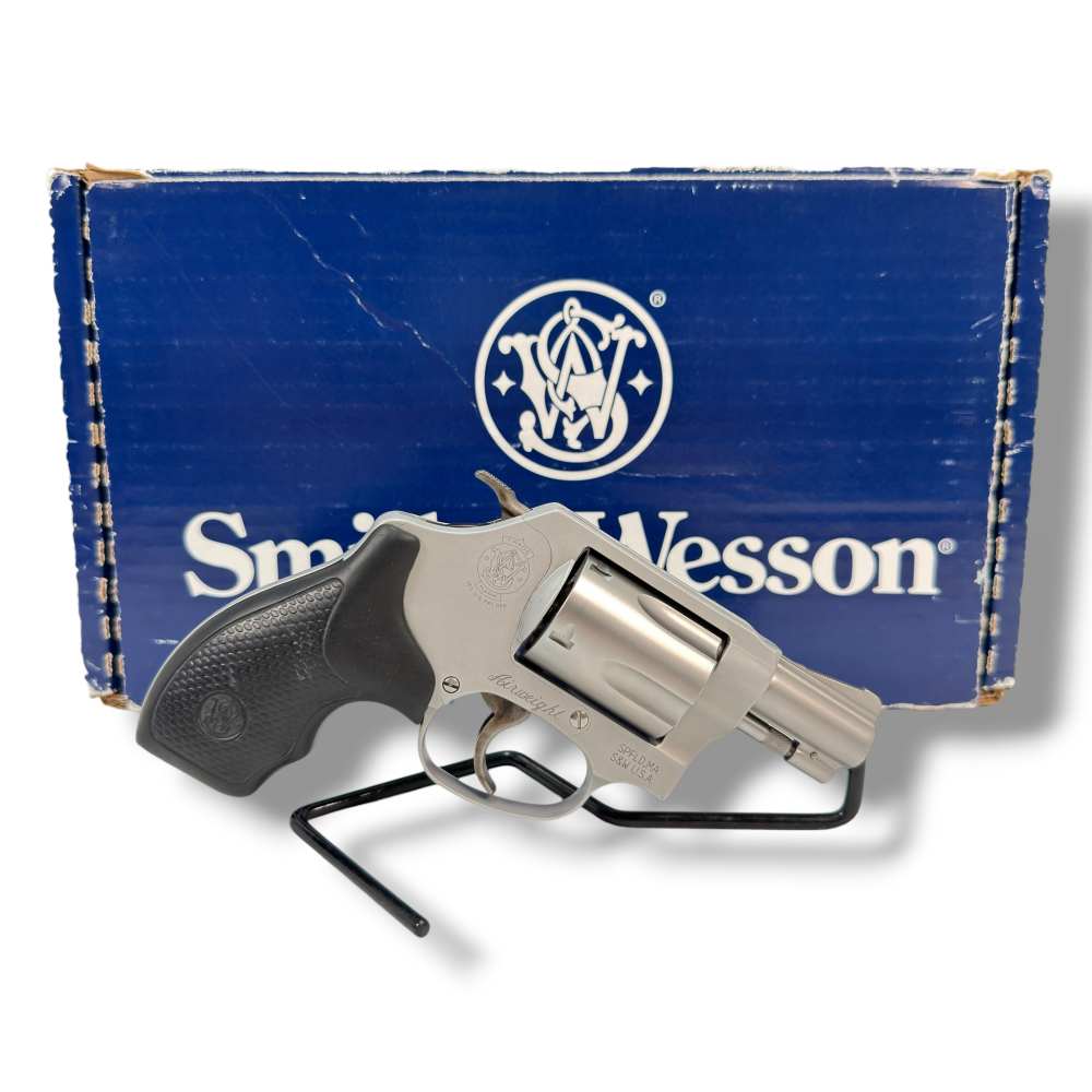 Preowned Smith & Wesson Model 637-2 Airweight SA/DA Revolver .38 Spl+P-img-0