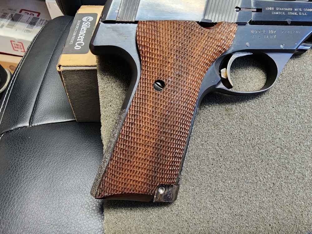 PICS! USED 1971 HIGH STANDARD THE VICTOR 107 22 5.5 TARGET HAMDEN STEEL RIB-img-11