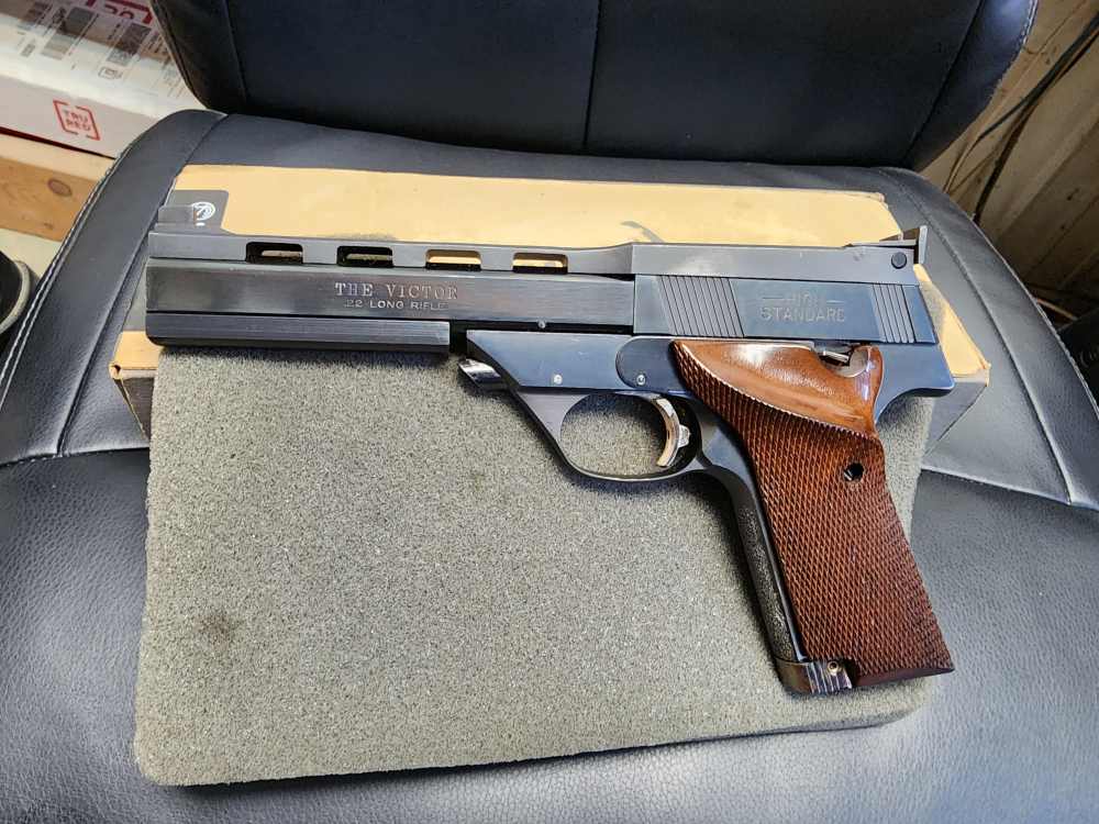PICS! USED 1971 HIGH STANDARD THE VICTOR 107 22 5.5 TARGET HAMDEN STEEL RIB-img-15