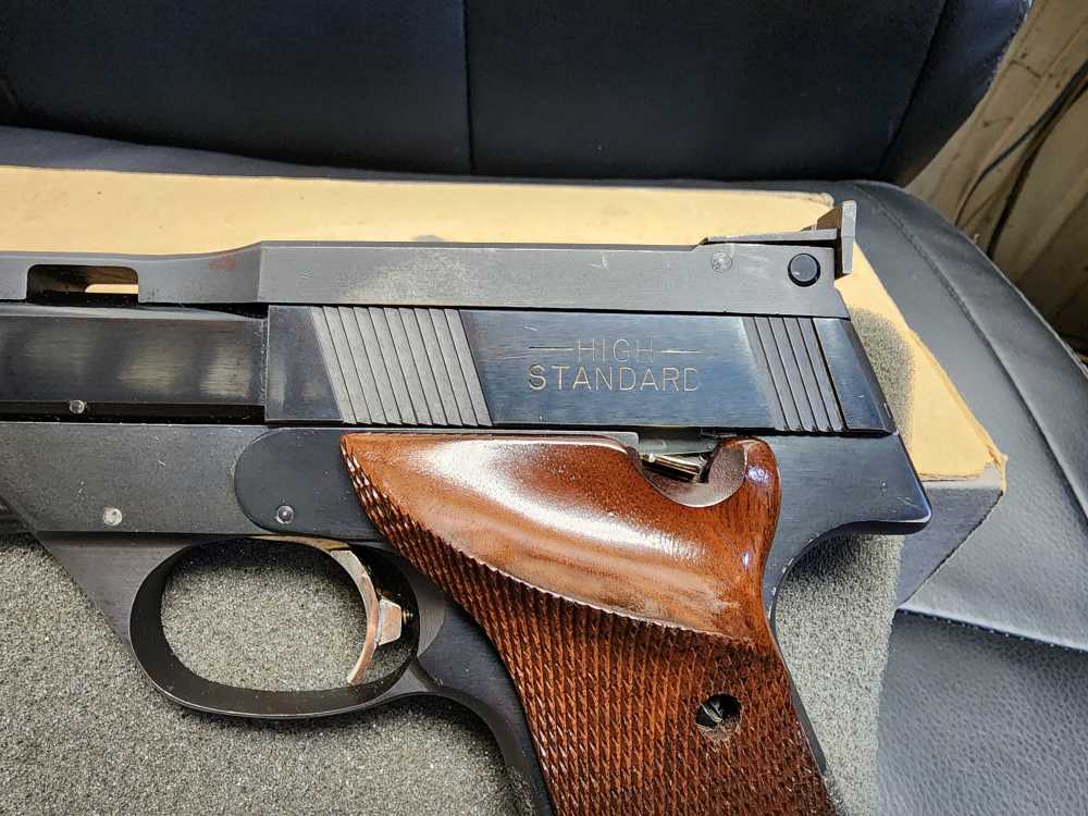 PICS! USED 1971 HIGH STANDARD THE VICTOR 107 22 5.5 TARGET HAMDEN STEEL RIB-img-17