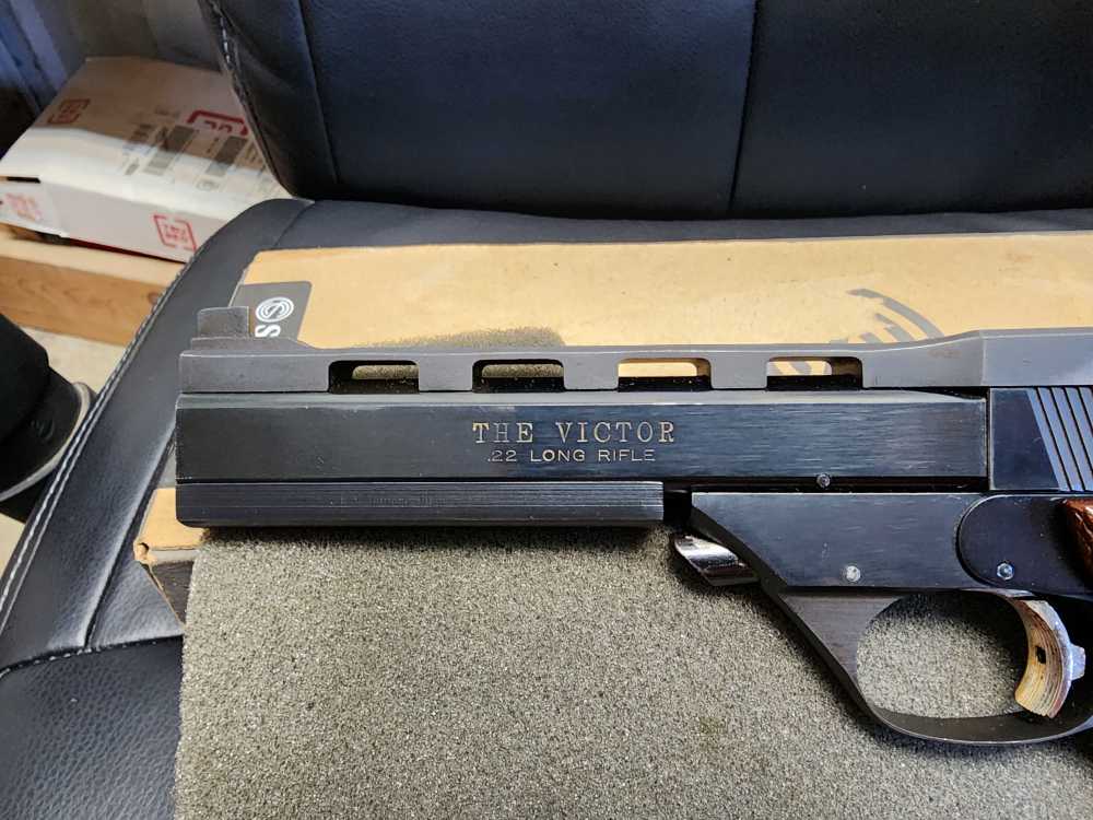PICS! USED 1971 HIGH STANDARD THE VICTOR 107 22 5.5 TARGET HAMDEN STEEL RIB-img-18