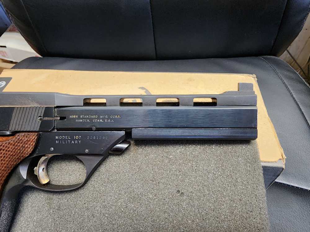 PICS! USED 1971 HIGH STANDARD THE VICTOR 107 22 5.5 TARGET HAMDEN STEEL RIB-img-13