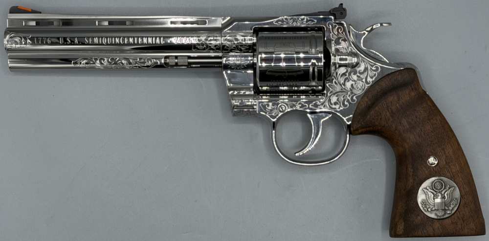 Colt Custom Shop 250th Anniversary Special Edition Python 6" HAND ENGRAVED-img-1