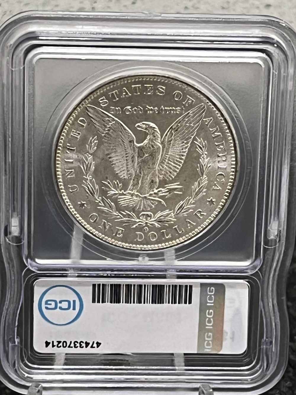 Beautiful 1883-O Morgan Silver Dollar ICG Graded Slab MS64!-img-1