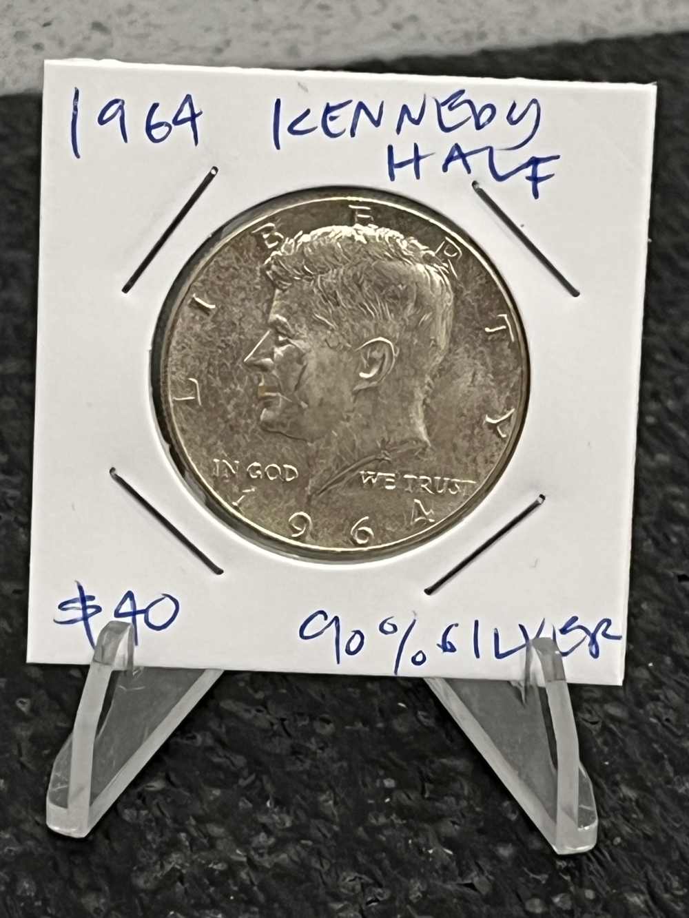 Nice 1964 John F Kennedy JFK 50c Half Dollar 90% Silver-img-0