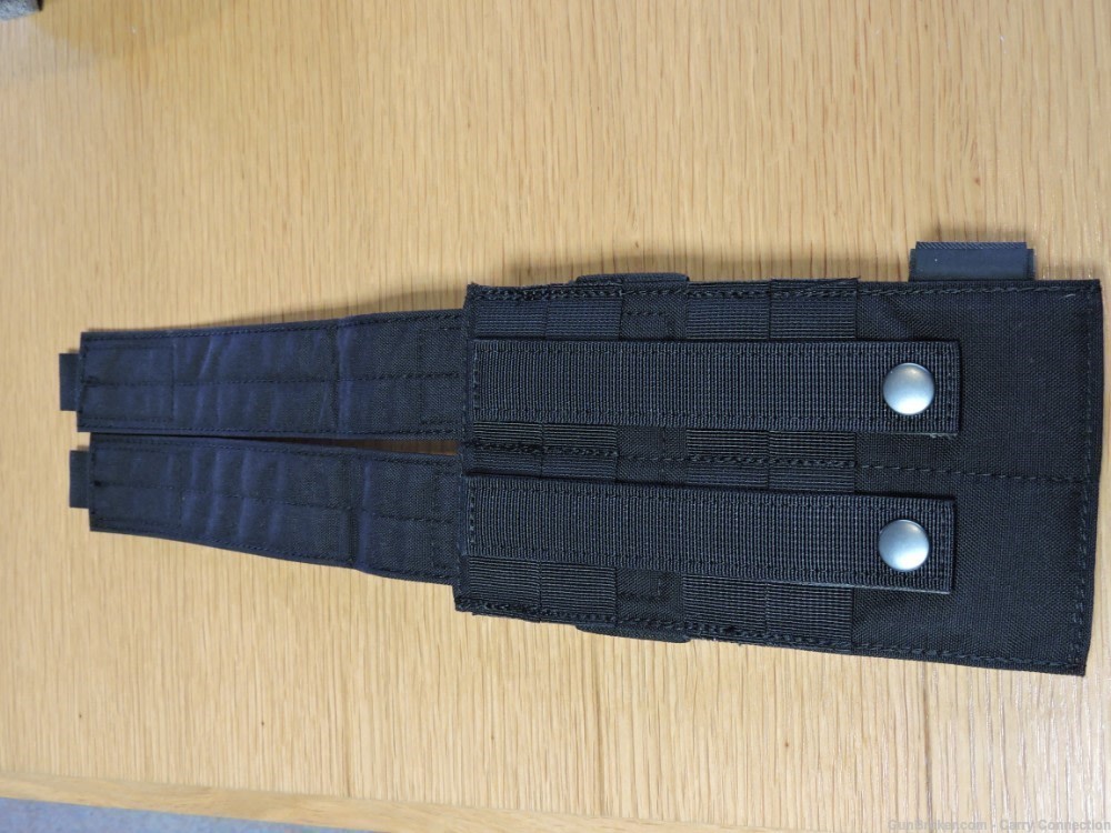 Double Magazine Molle Pouch Pistol Black Spanker -img-2