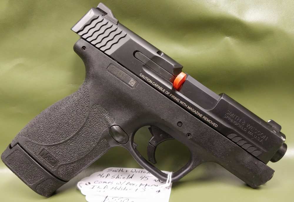 Smith & Wesson 45 Shield M2.0, comes with box, paperwork, right hand IWB ho-img-1