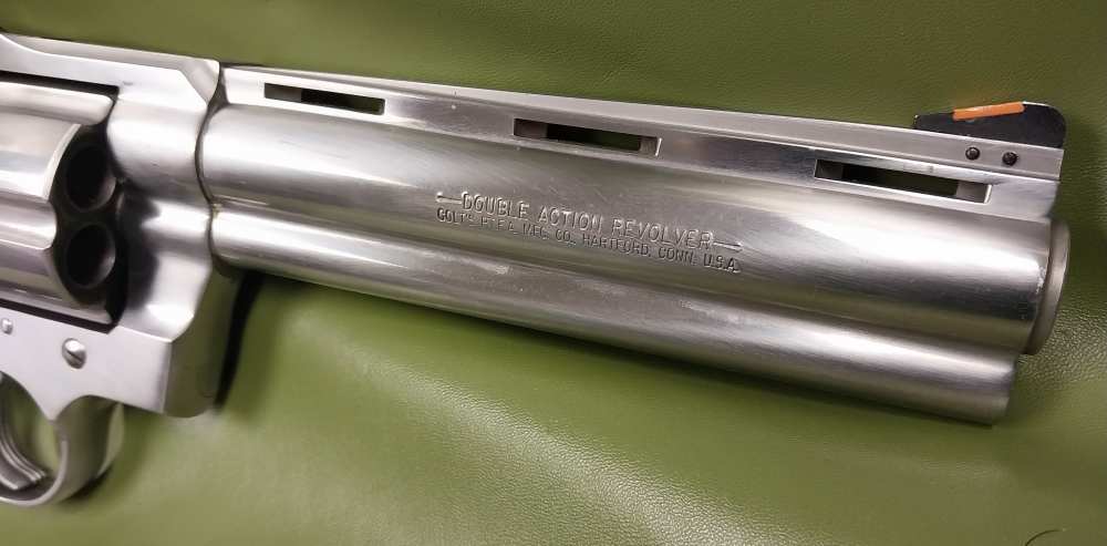 Colt Anaconda 44 mag, 6" bbl,  serial is between year 92-96 stainless -img-3