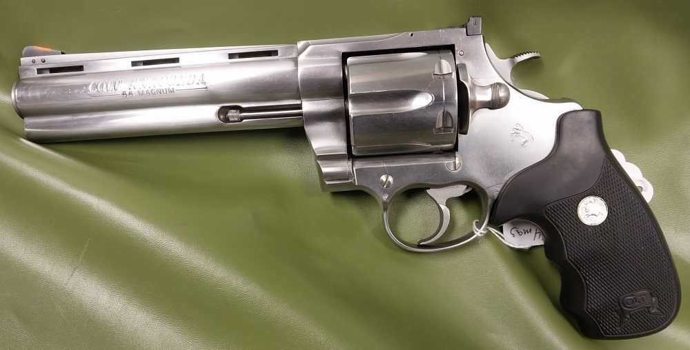 Colt Anaconda 44 mag, 6" bbl,  serial is between year 92-96 stainless -img-0