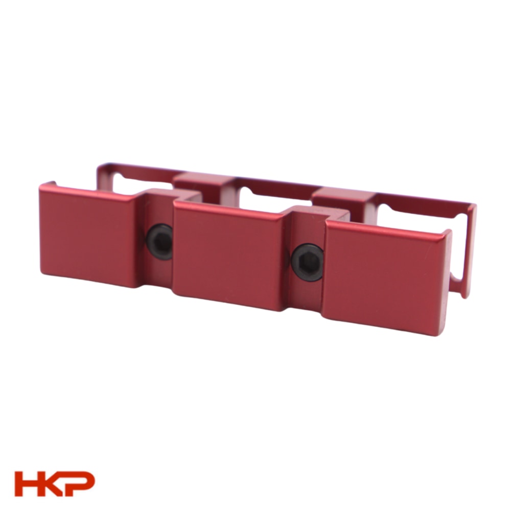 HK MP5, SP5, MP5K, SP5K Magazine Clamp - Tri-Lock - 9mm - Red-img-0