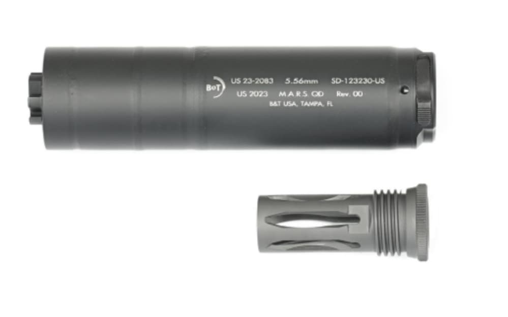 B&T MARS QD 5.56mm Rifle Suppressor inc 1/2x28 Muzzle Device-img-1