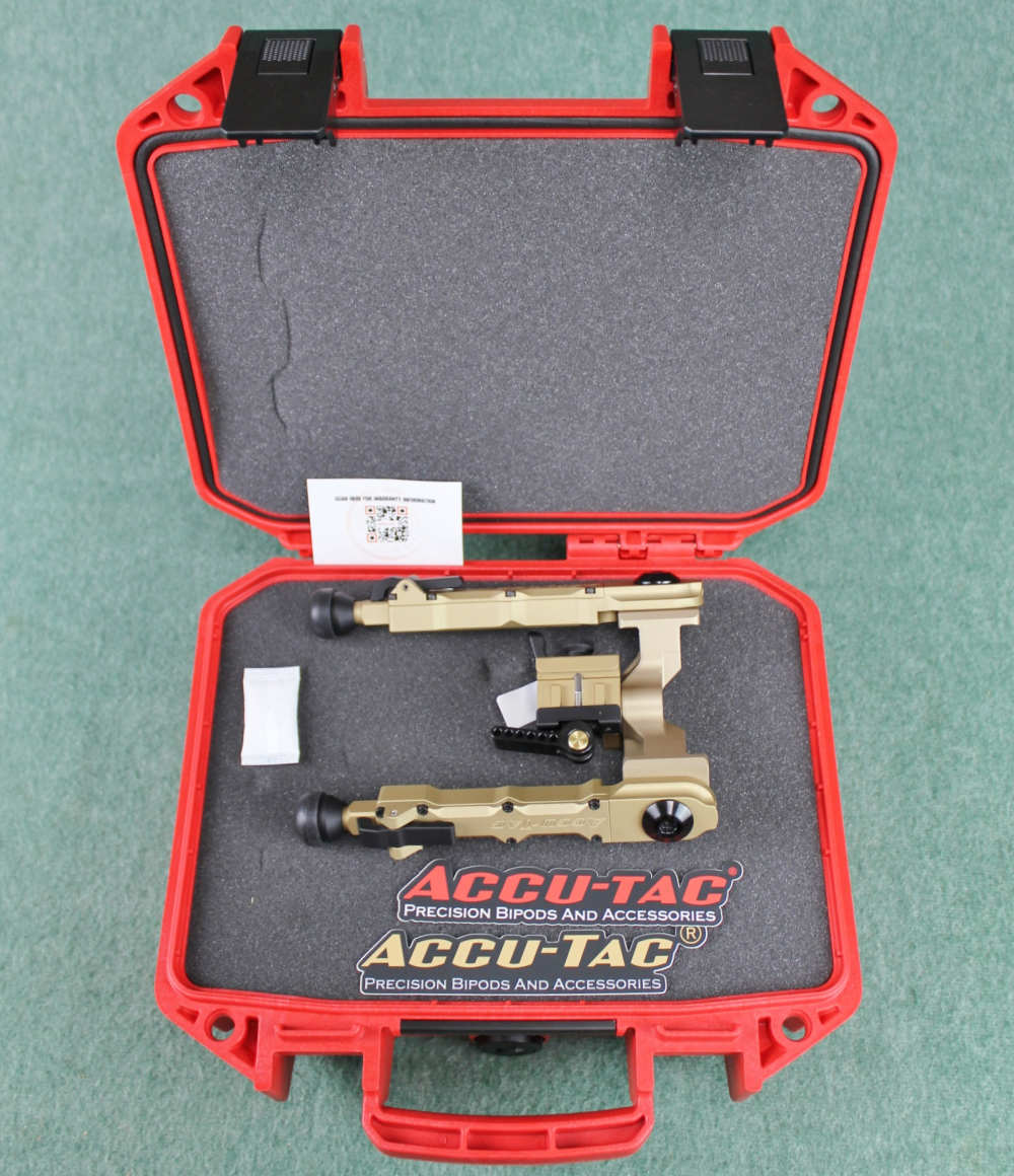 Accu-Tac WB-4 Flat Dark Earth Quick Detach Pincatinny Mounted Bipod -img-0