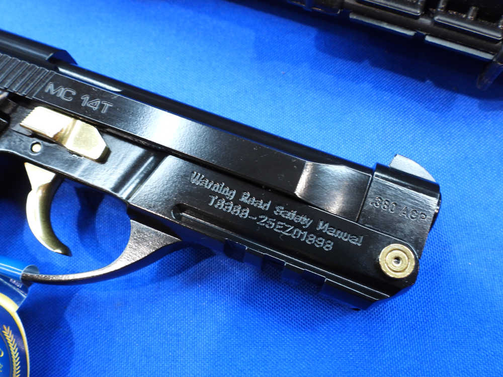 Girsan Model MC14T Solution Pistol 380ACP 4.5" Tip-Up GOLD ACCENT New MC14 -img-5