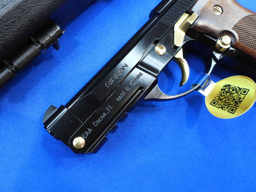 Girsan Model MC14T Solution Pistol 380ACP 4.5" Tip-Up GOLD ACCENT New MC14 -img-1