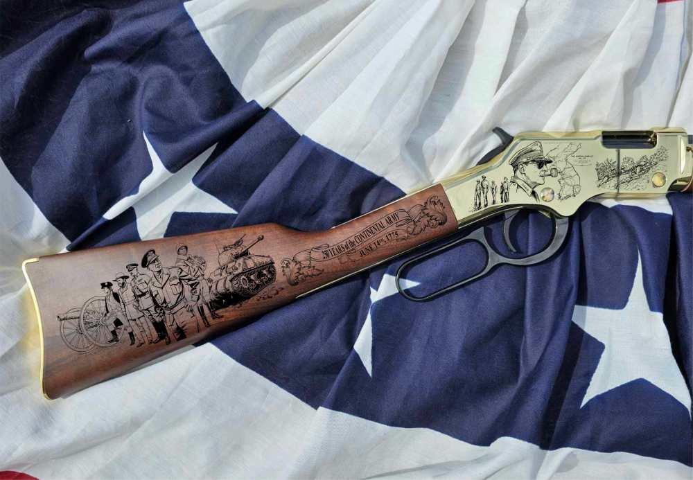New Item! U.S. Army Commemorative Engraved Henry Golden Boy .22LR-img-1