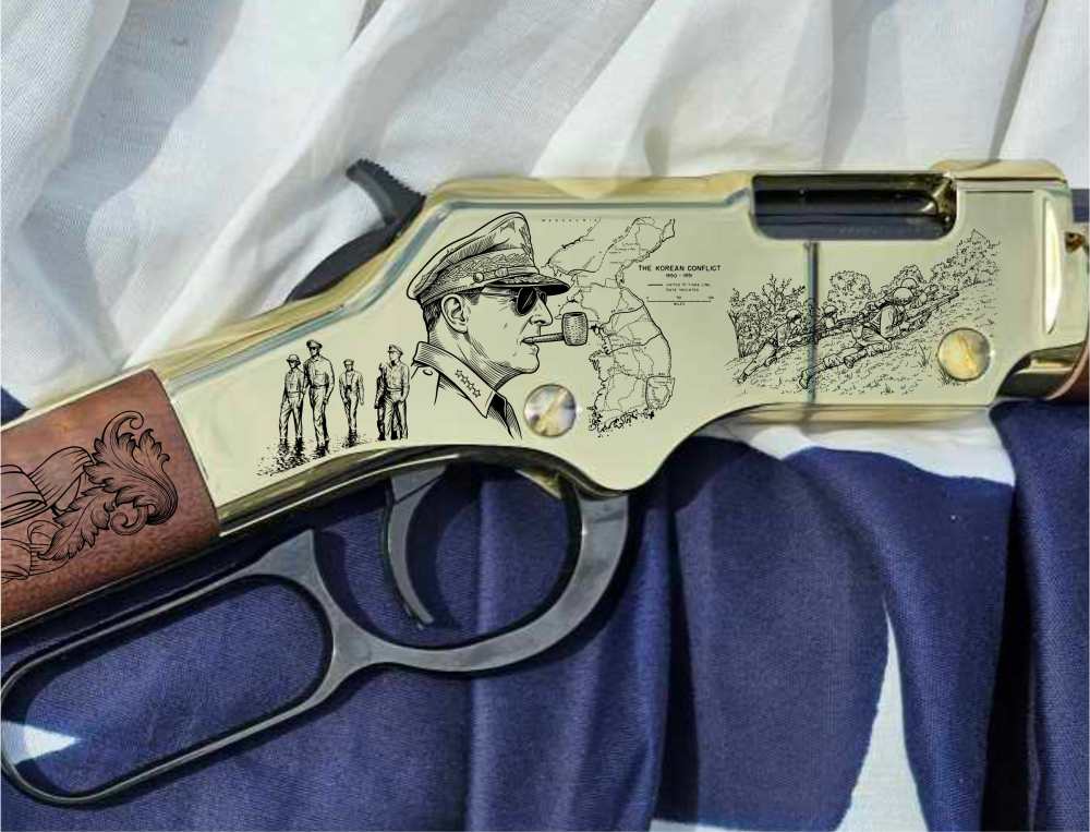 New Item! U.S. Army Commemorative Engraved Henry Golden Boy .22LR-img-0
