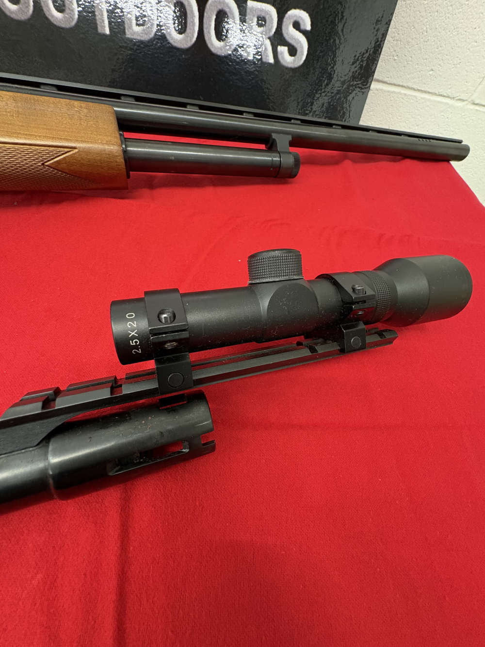 MOSSBER 500 COMBO 20GA. WITH RIFLED BARREL AND SCOPE "MAKE OFFER"-img-2