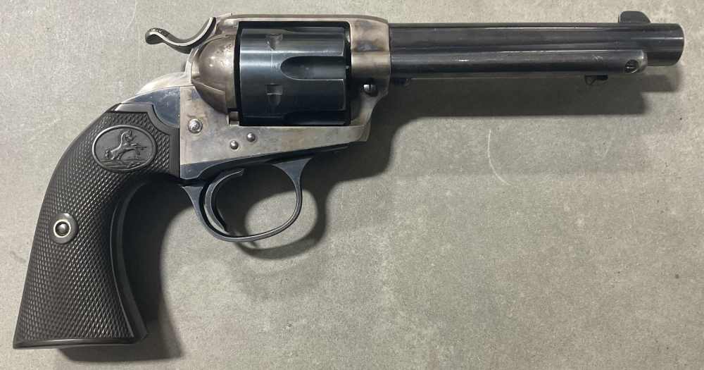 Colt Bisley 38 Colt. 5 1/2in rare caliber and barrel length -img-0
