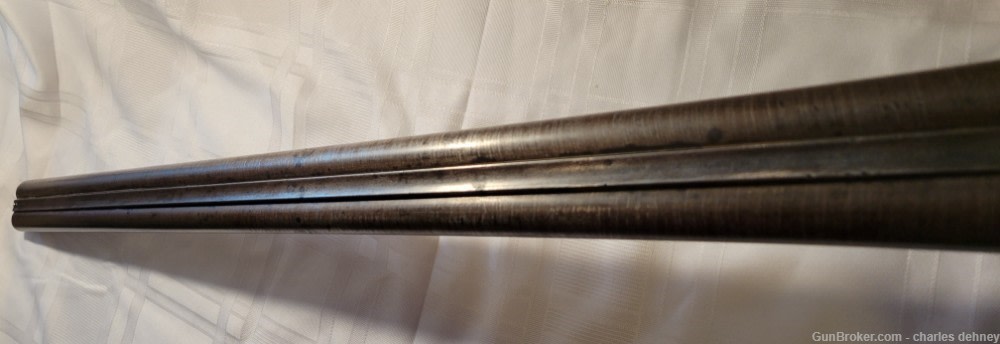 1875 Parker Hammer S x S 10 Ga. Shot gun -img-3