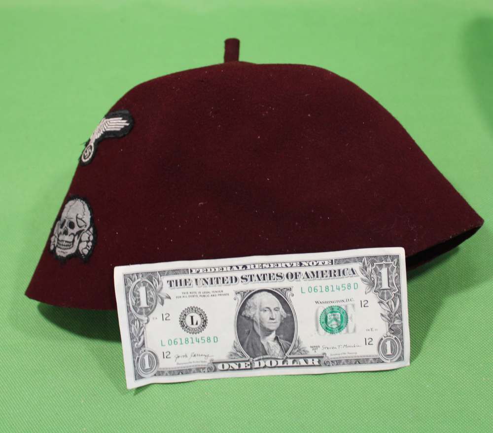 German WWII Waffen SS Foreign Volunteer Red Fez NOO-img-9
