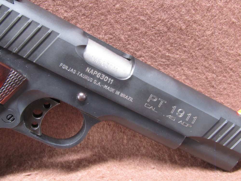 Taurus PT 1911 45 ACP Semi 4.75" BRL 2x 8 Rd Ambi Safety VG Bore-img-4