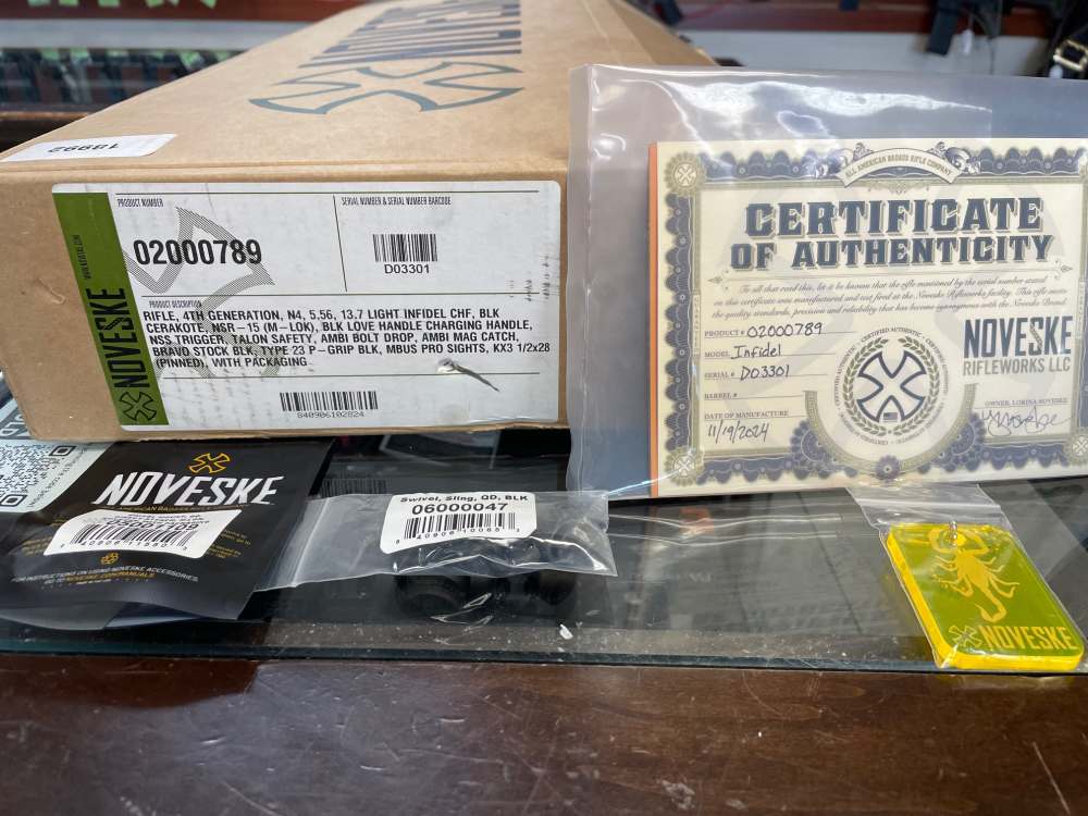 Noveske N4 Infidel 4th Gen, 5.56 Nato Semi Auto Rifle, One 30rd Mag, OG Box-img-9